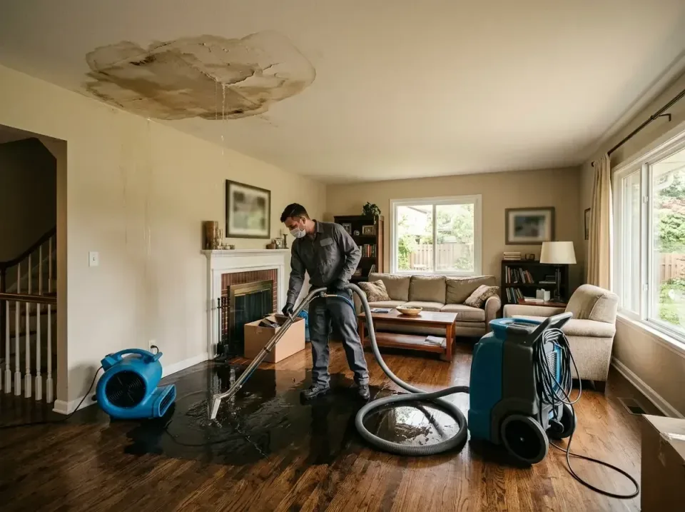 attic-pipe-burst-ceiling-drip-008 — frequently asked questions, Water Damage Restoration & Carpet Care in Broomall, PA